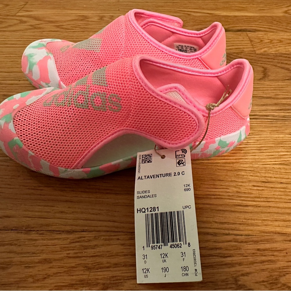 New Adidas Hot Pink Water Shoes - Picture 3 of 5